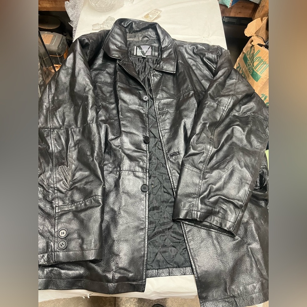 Mazzoni Faux Leather Jacket Size 3x